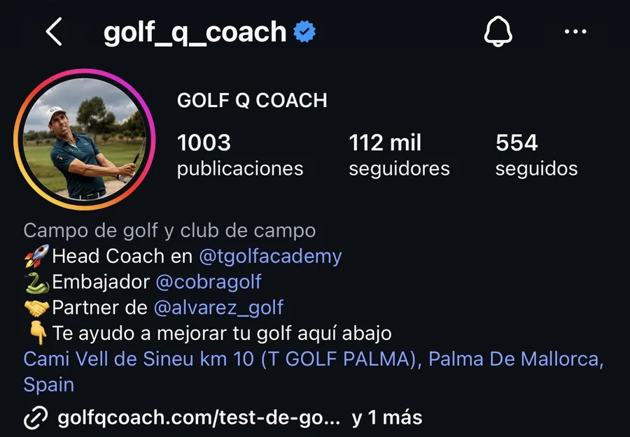 Perfil de @golf_q_coach después