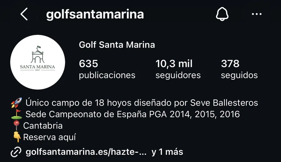 Perfil de @golfsantamarina después