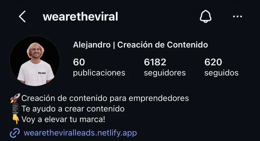 Perfil de @wearetheviral después